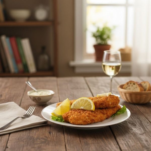 Filets d’aiglefin panés