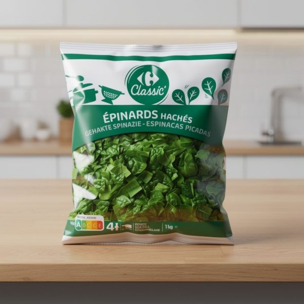 Épinards hachés