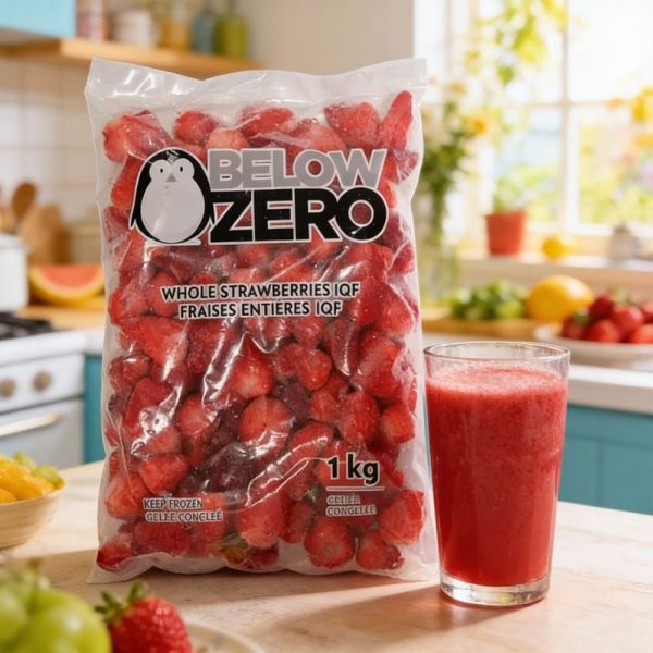 Fraises entières congelées