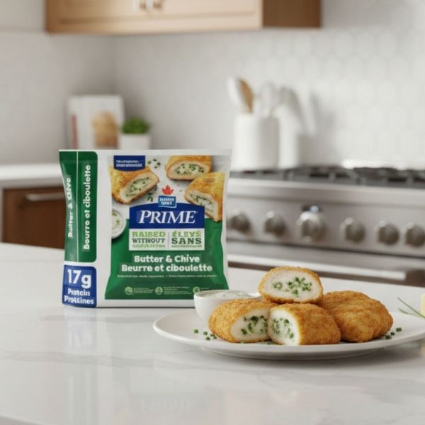 Escalope de poulet farcie aux beurres et ciboulettes