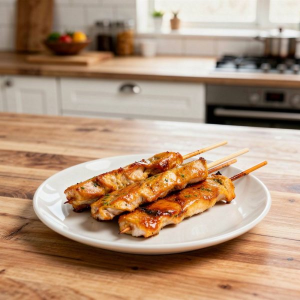 Souvlakis de poulet méditerranéens