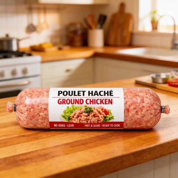 Poulet haché en tube