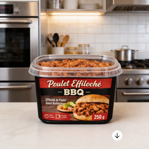 Poulet effiloché BBQ