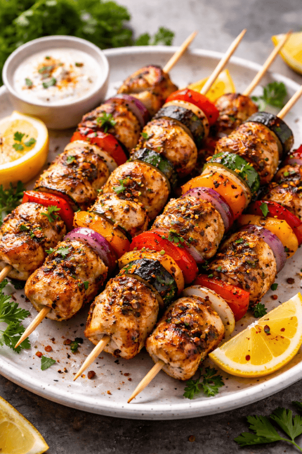 Brochettes poulets californiennes